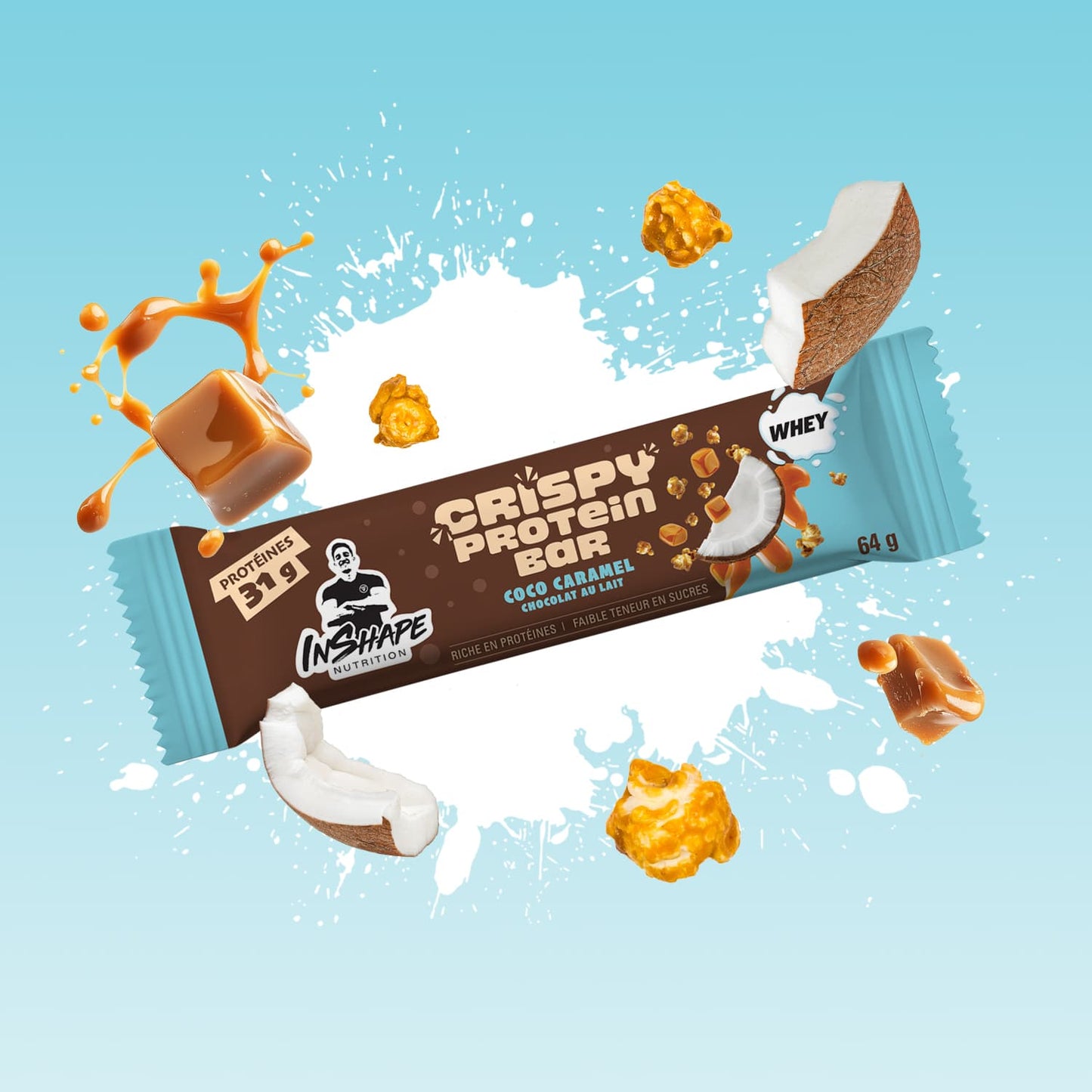 Crispy Protein Bar 64g (Boite de 10)