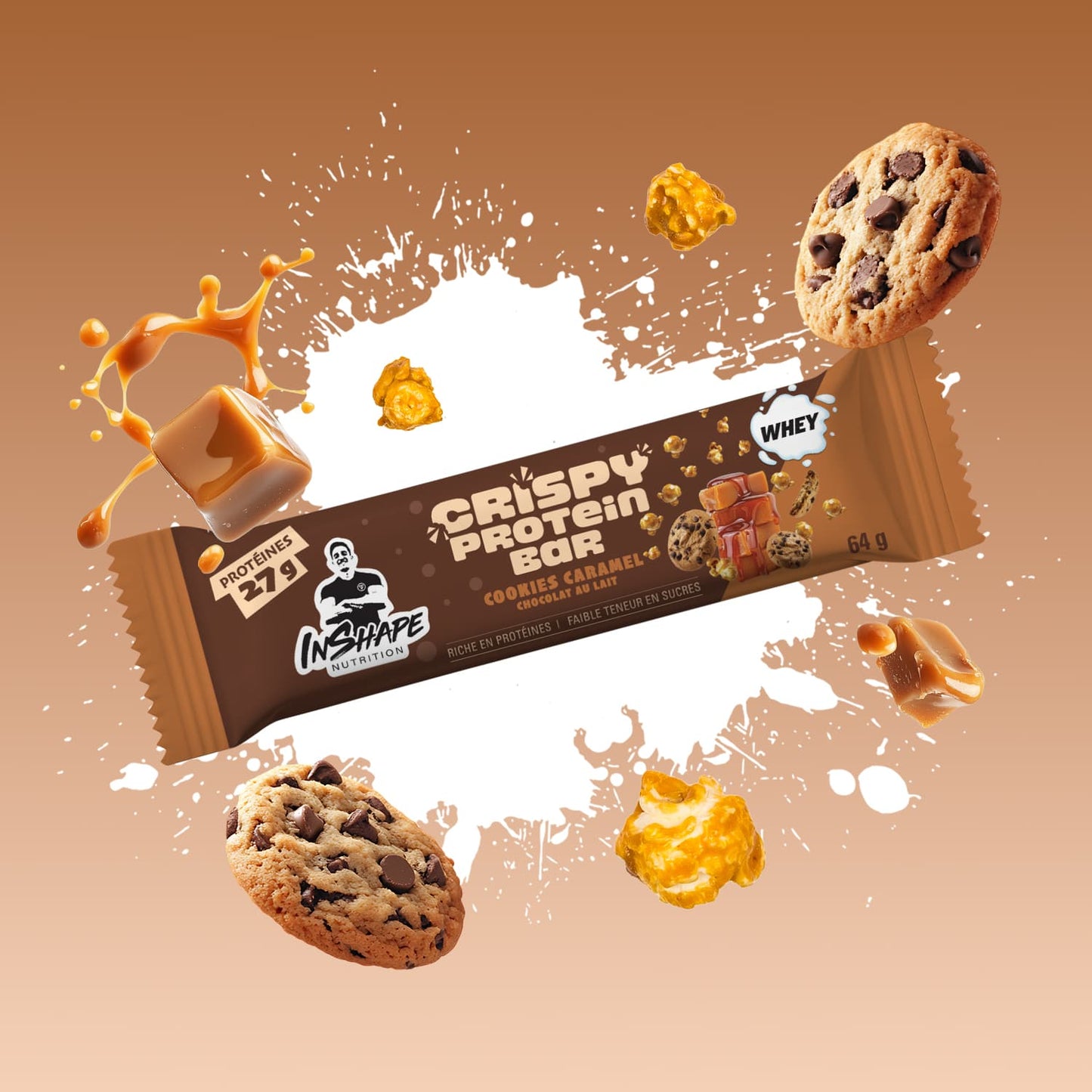 Crispy Protein Bar 64g (Boite de 10)