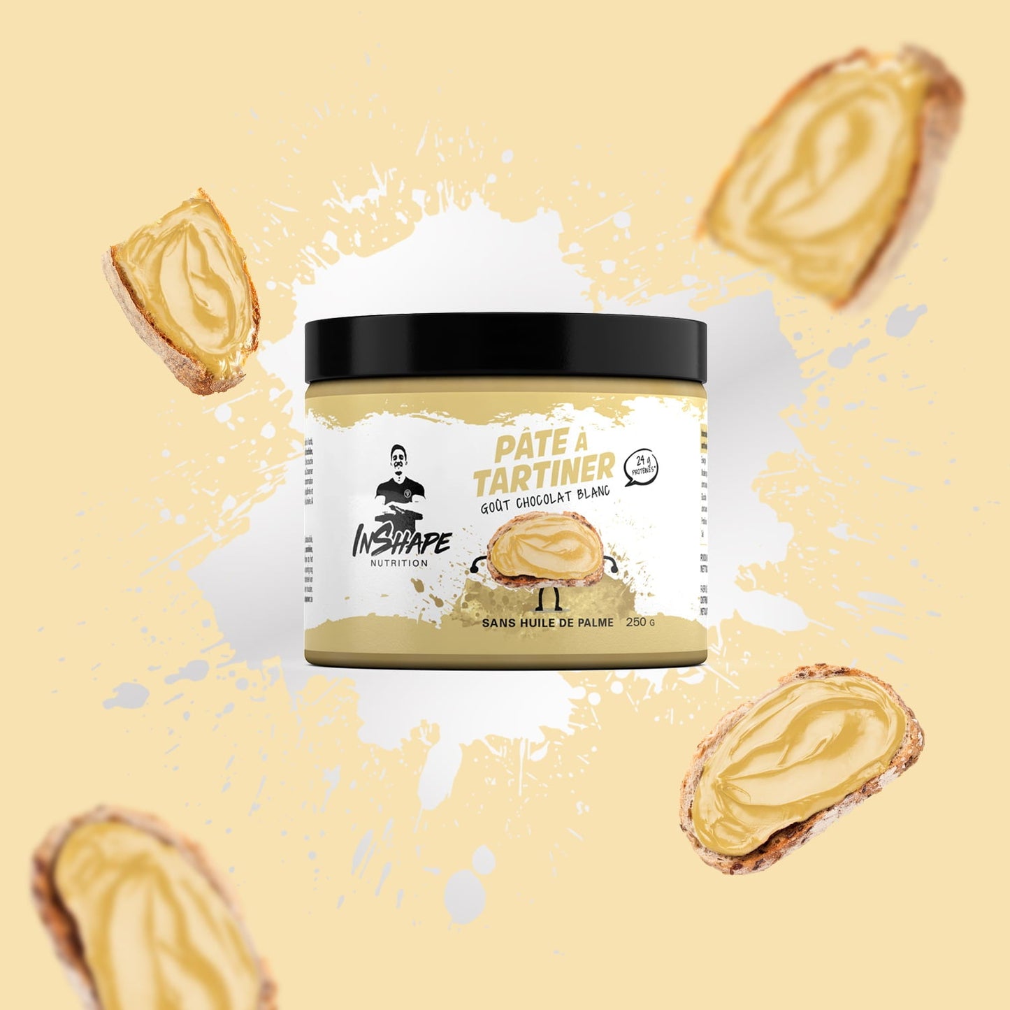 Pâte à tartiner goût chocolat blanc (Pack de 2)